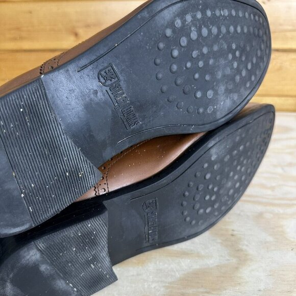 Stacy Adams Mens Garrison 24916-221 Brown Lace Up Oxford Dress Shoes Size 9W - Picture 7 of 7